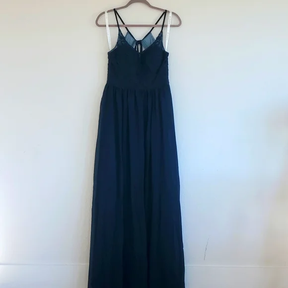 NWT Azazie Emma bridesmaids dress dark navy size A6 - Picture 3 of 8